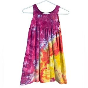 Tie Dye Dress Tank Top Dress for Toddler